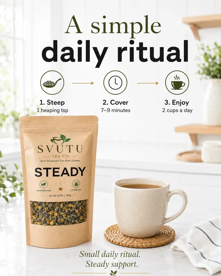 A simple daily ritual: steep, cover, enjoy